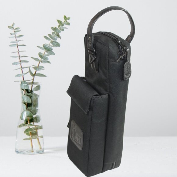 Gard Mid-Suspension Flute Black Canvas Leather Large Accessory Gig Bag - Picture 3 of 7